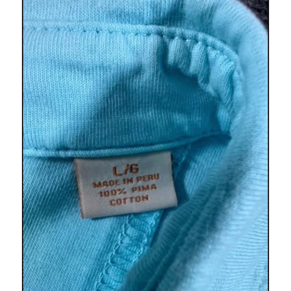 Tommy Bahama Relax Mens L Pima Cotton Short Sleeve Polo Shirt Aqua Blue Marlin - Picture 3 of 10